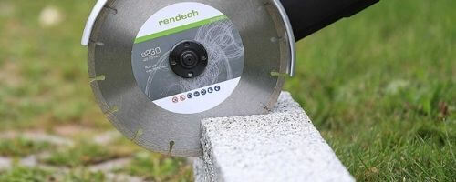 Cut Pavers with Angle Grinder